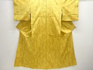 変わり観世水模様織出し手織り紬着物